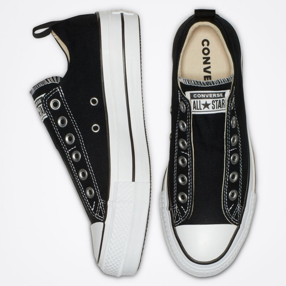 platform converse slip on